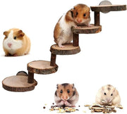 Ponte di Ladder per Animali Piccoli in Legno Decorazione per Gabbia di Volatili Ponte in Legno per Piccoli Animali di Compagnia Rampo in Legno a Scala per Gabbie di Hamster