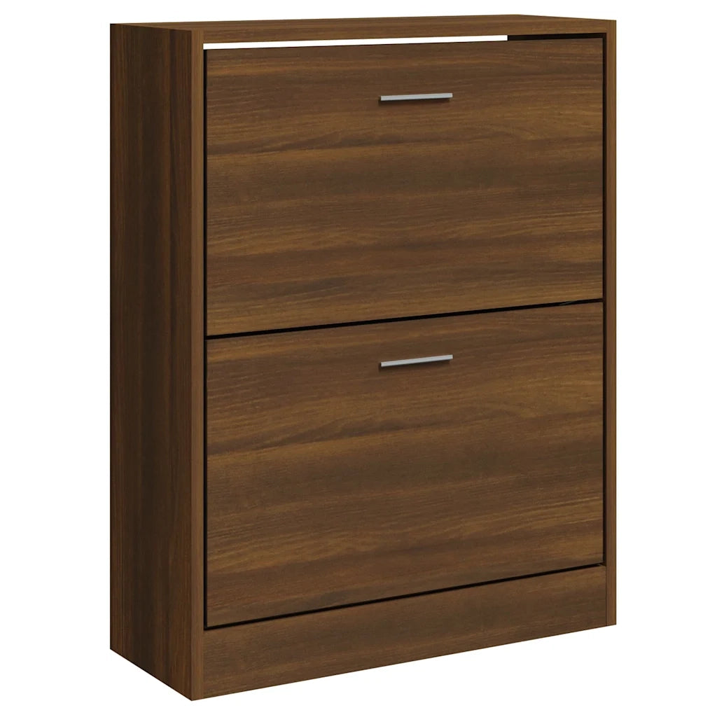 Scarpiera | Mobile per scarpe Rovere Marrone 63x24x81 cm in Legno Multistrato