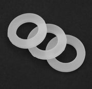 Set di montaggio per tubi di acciaio con 12 viti di bloccaggio a staffa in silicone, anello di gomma bianco, guarnizione di drenaggio - 3/4 pollici.
