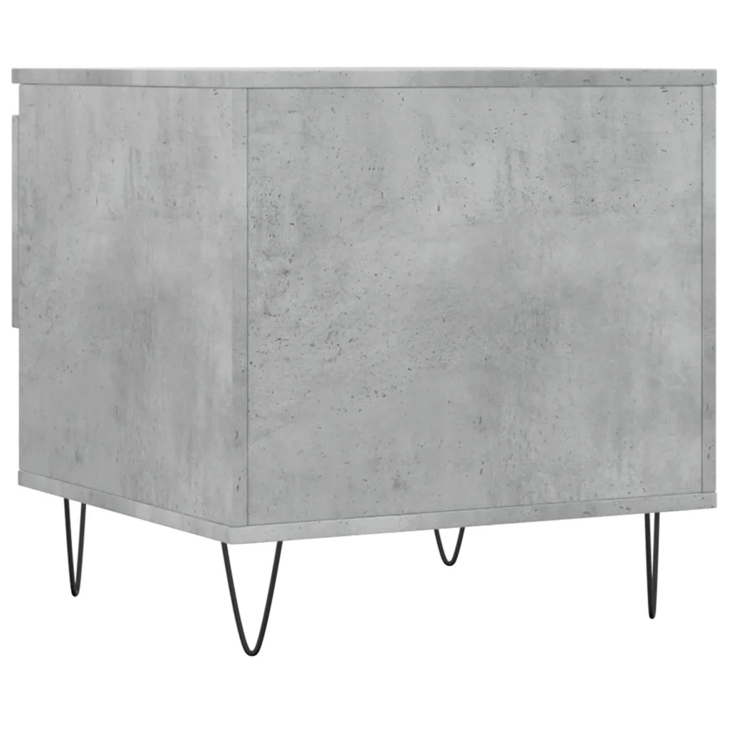 2 pz Tavolini salotto | Tavolino da caff¨¨ | Tavolino da Soggiorno Grigio Cemento 50x46x50 Legno Multistrato