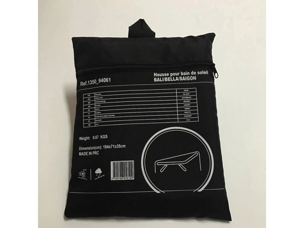 Custodia di protezione - Lettini Bali/Bella/Saigon - Nero