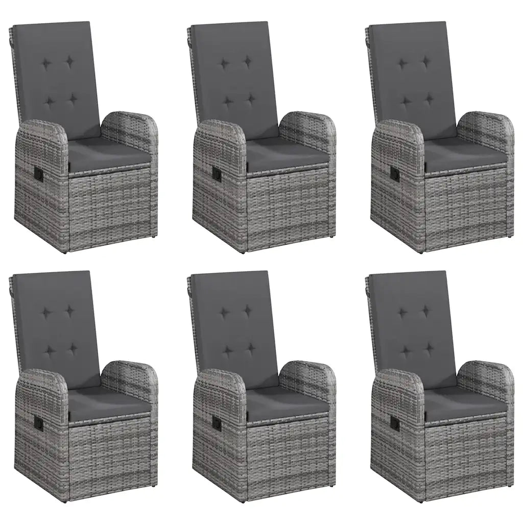 Set da Pranzo da Giardino 7 pz Grigio cod mxl 48334