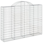 Cesto Gabbione ad Arco 200x30x140/160 cm Ferro Zincato