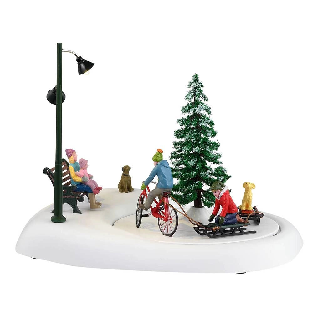Snowbike con Papà Villaggio di Natale Lemax