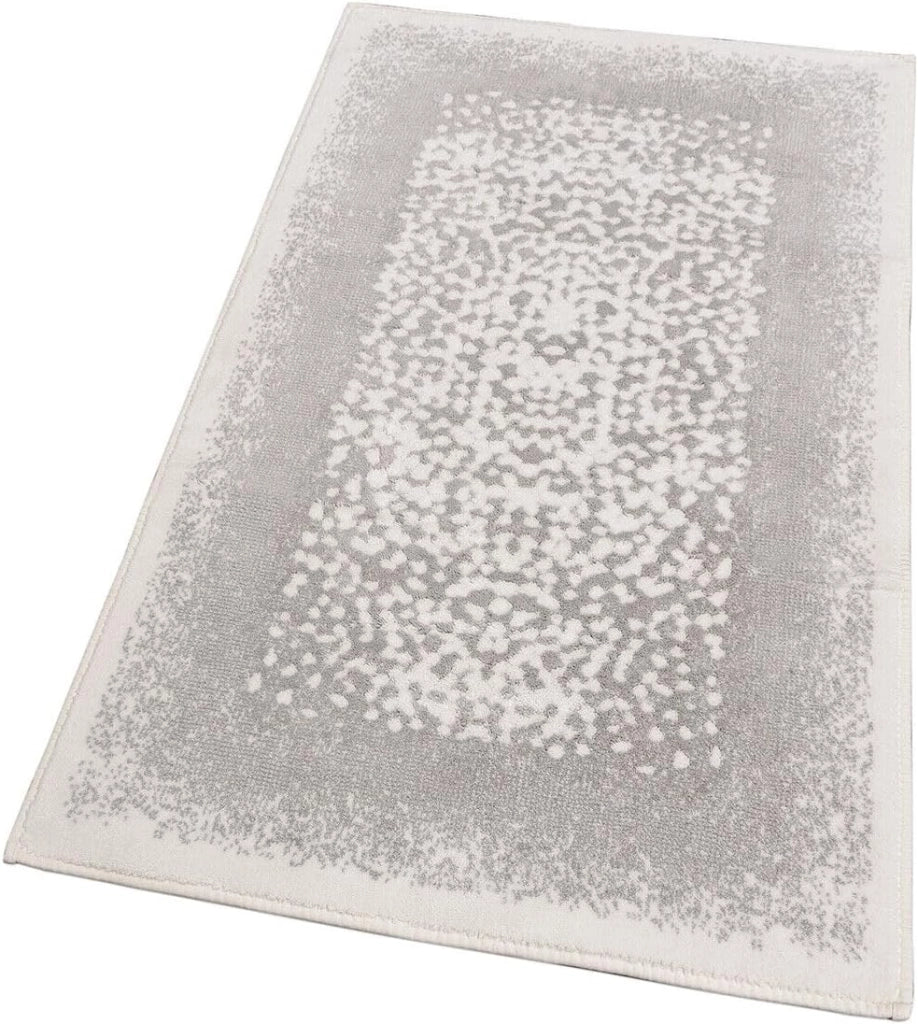 Tappeto Bagno Vintage Camera Scendiletto 80x120 Cm Morbido Cotone Assorbente Antiscivolo Grigio