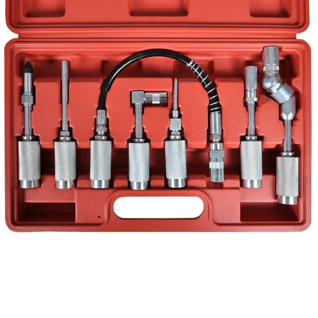 Nuovo kit 7 pz pistola lubrificazione con strumento adattatore e punte CFW9683178