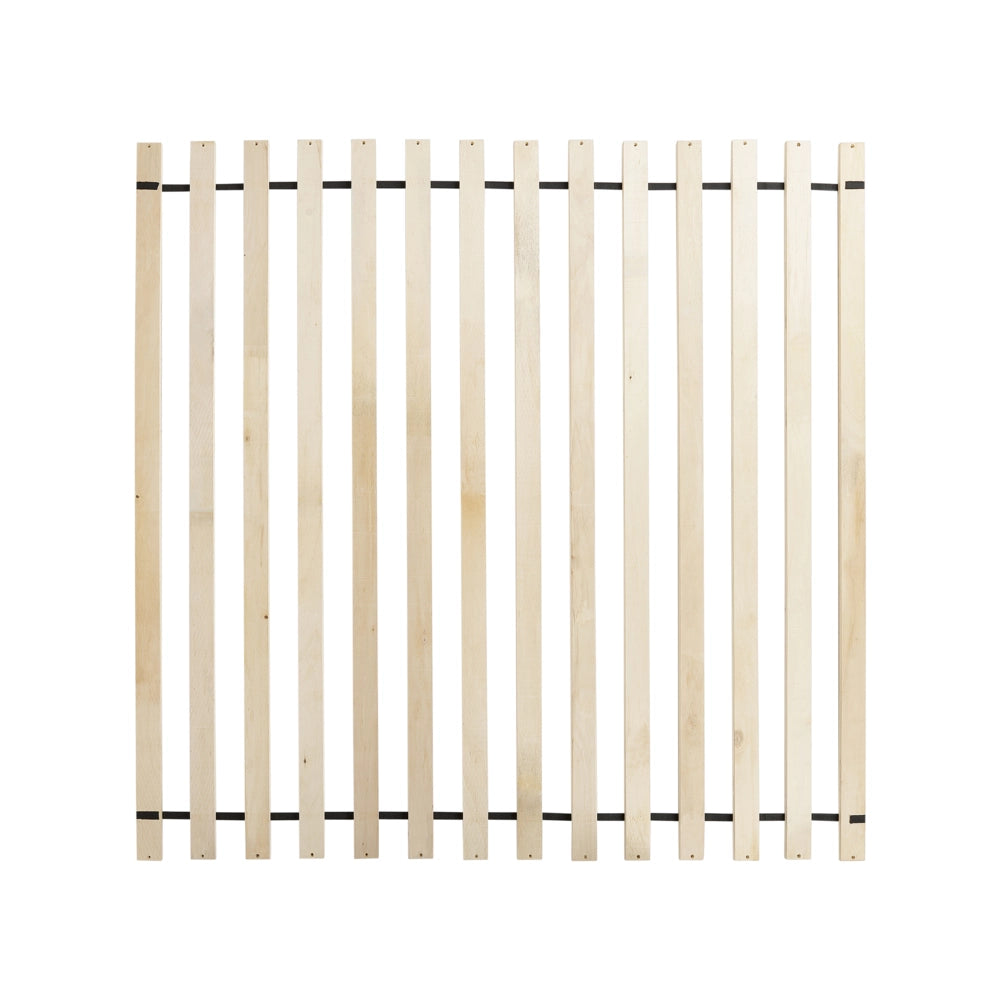 Letto matrimoniale in poliestere bouclè bianco imbottito con base a doghe e testiera rotonda 180 x 200 cm minimalista retrò