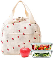 Borsa a Lato Termico - Impermeabile - Bianca - Ideale per Picnic e Viaggi - Adatto per Ufficio e Scuola