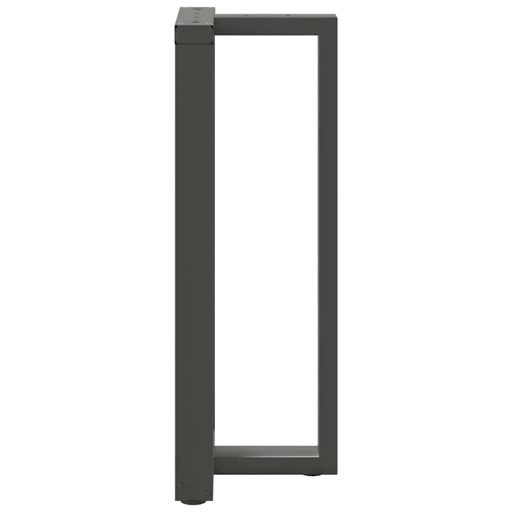 Set di 2 gambe regolabili per tavolo da bar a forma di T 50 x 35 x 100 cm in acciaio antracite 02_0057352