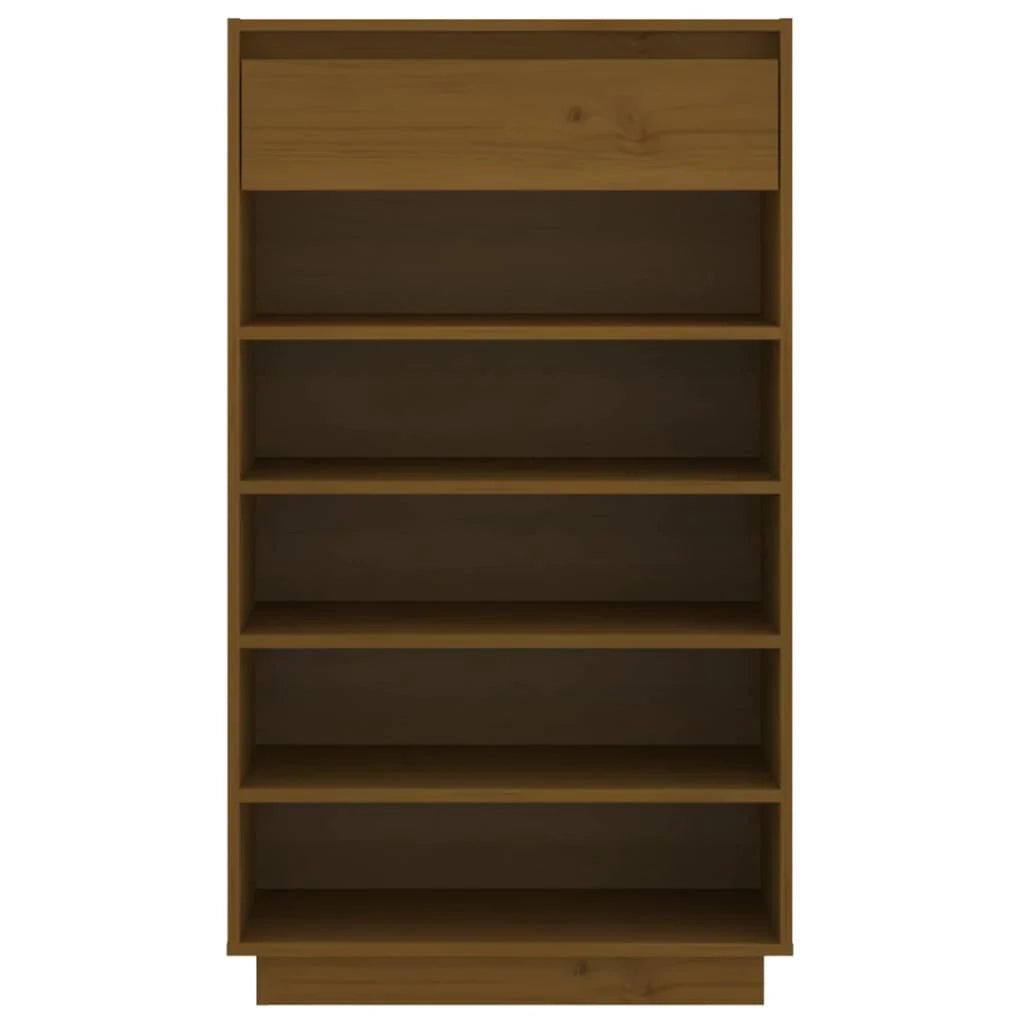 Scarpiera mobile contenitore per scarpe mobile per ingresso/corridoio/soggiorno 60 x 34 x 105 cm legno massello di pino marrone 02_0021878