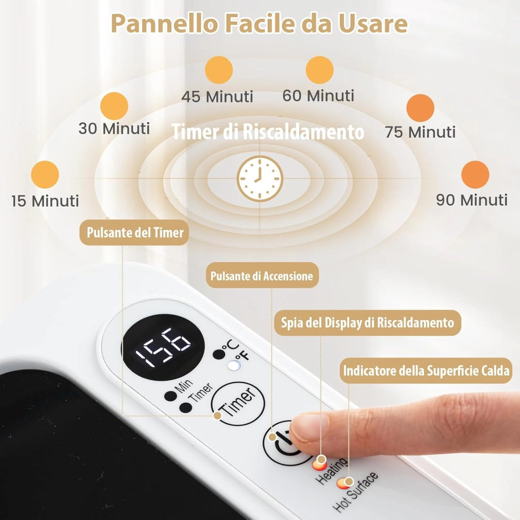 COSTWAY Scaldasalviette 23L, Scalda Salviette da Bagno Elettrico con Spegnimento Automatico, Timer a 6 Livelli e Display LED, Towel Warmer Spazioso per Spa, Terme e Albergo