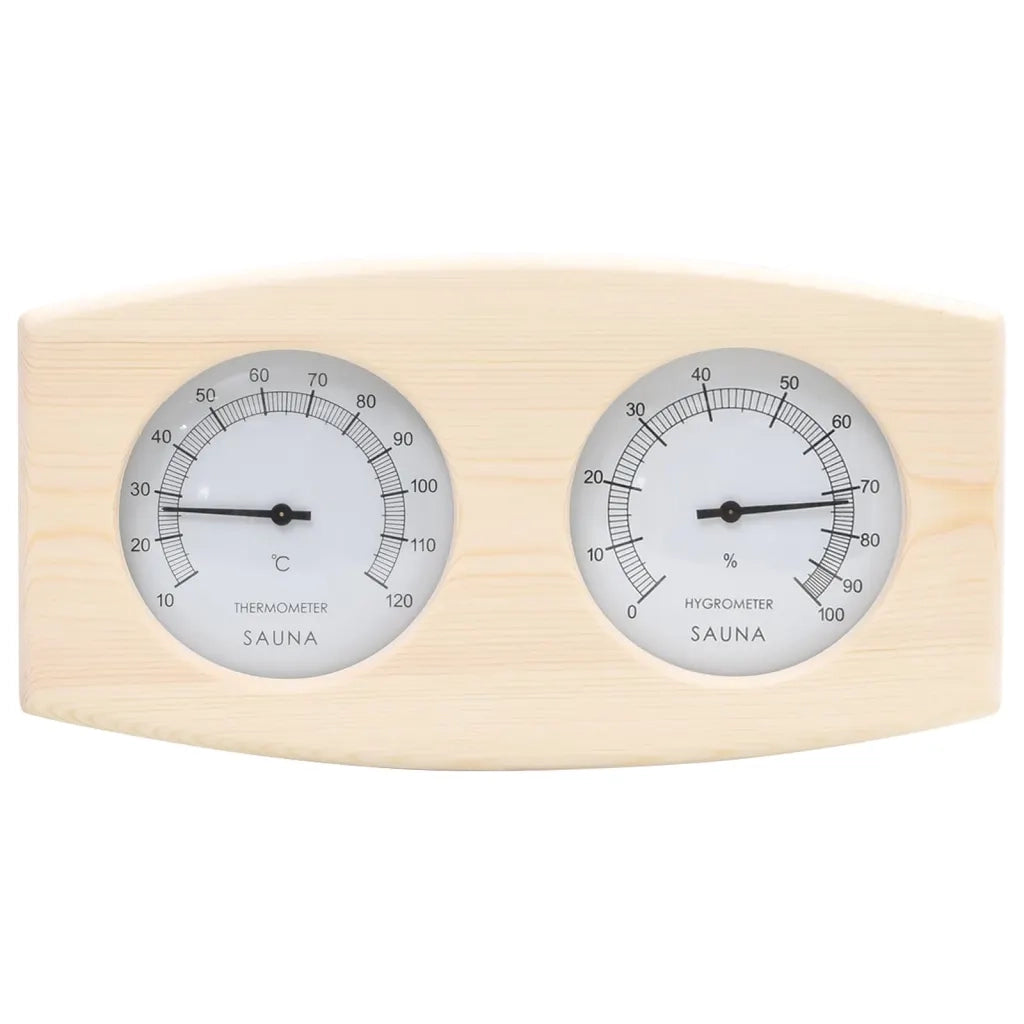 Set Timer Igrotermografo e Clessidra Sauna 2 in 1 Massello Pino CFW6548550