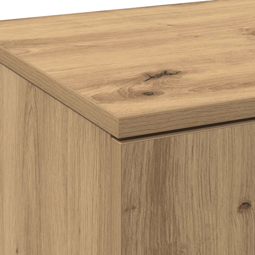 Credenza | Highboard rovere artigianale 80 x 35 x 180 cm Legno multistrato