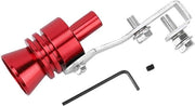 Simulatore di Suono del Motore Rosso in Alluminio Modellato con Suono del Turbo Fumante alla Coda e al Pieno - Flauto per Accordo per Veicoli