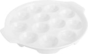 Piatto per tartufi funghi ceramica con 12 contenitori per il forno.