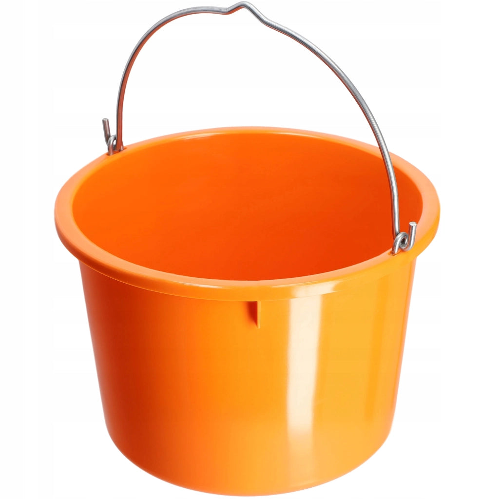 Secchio da cantiere KADAX 20L in plastica resistente per giardino e malta/cemento.