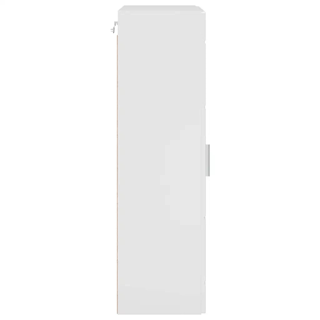 Armadio in Legno Bianco Lucido 50 x 29 x 100 cm CFW4957174