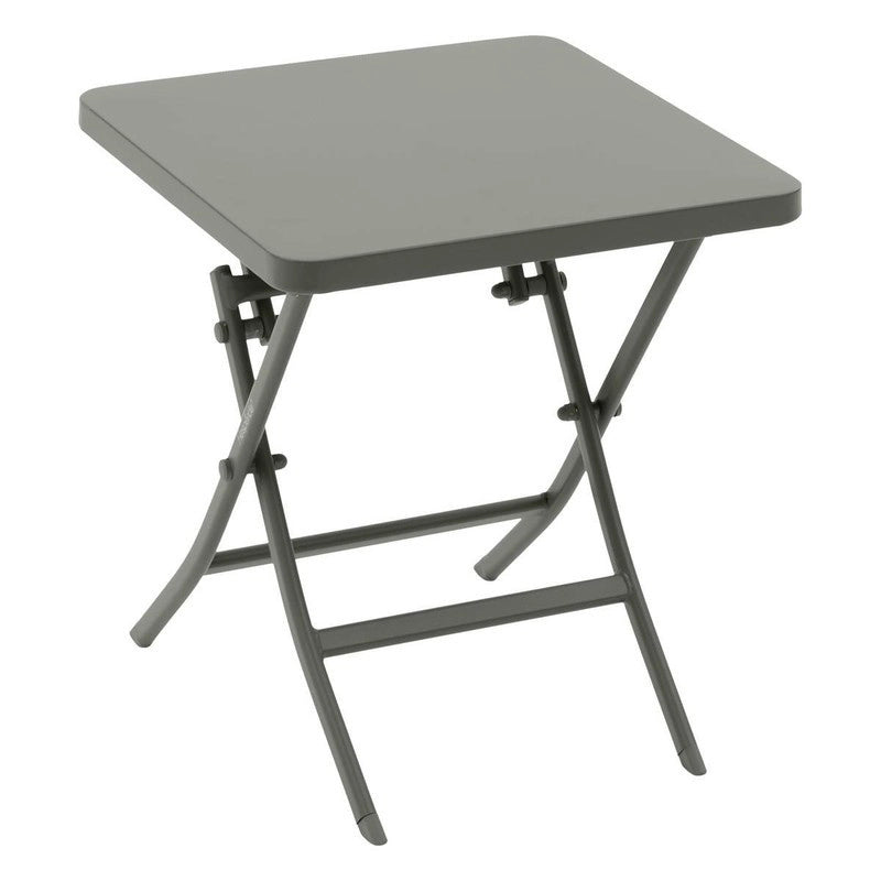 Tavolino quadrato acciaio Greensboro verde alloro 40x40 cm