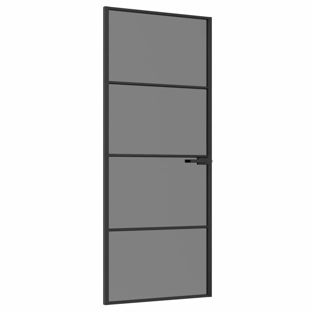 Porta Interna 83 x 201,5 cm Vetro Temperato e Alluminio 42054102