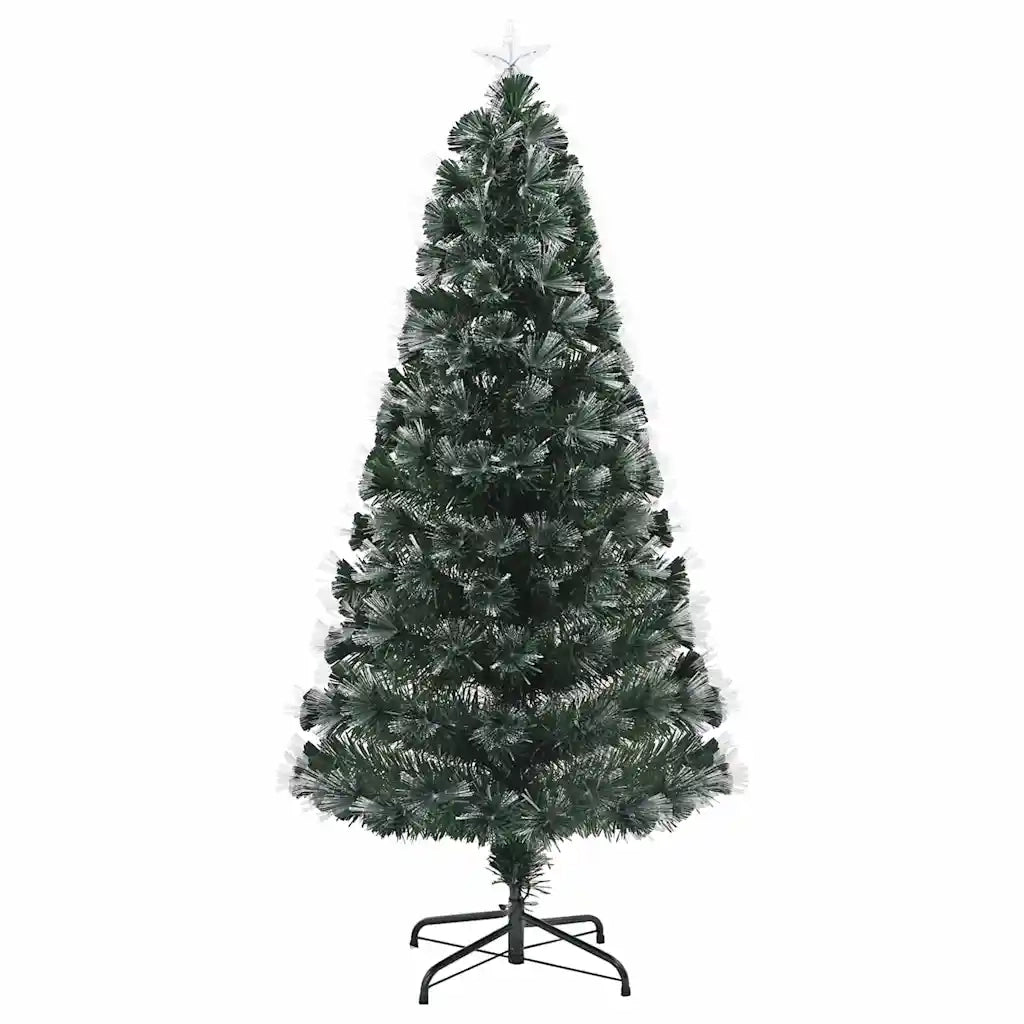 Albero di Natale artificiale con 160 LED Verde 150 cm PVC