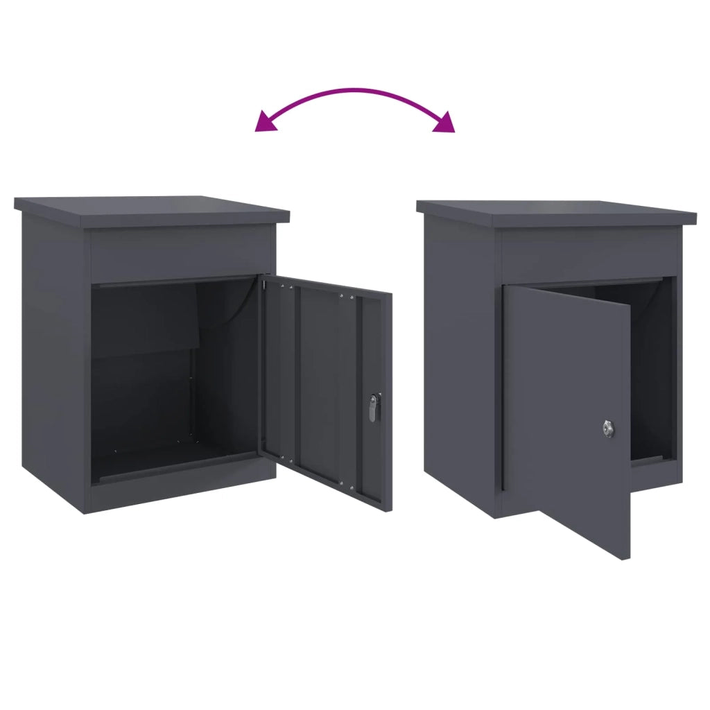 Cassetta per pacchi Antracite 47.5 x 38 x 59 cm Acciaio CFW2327378
