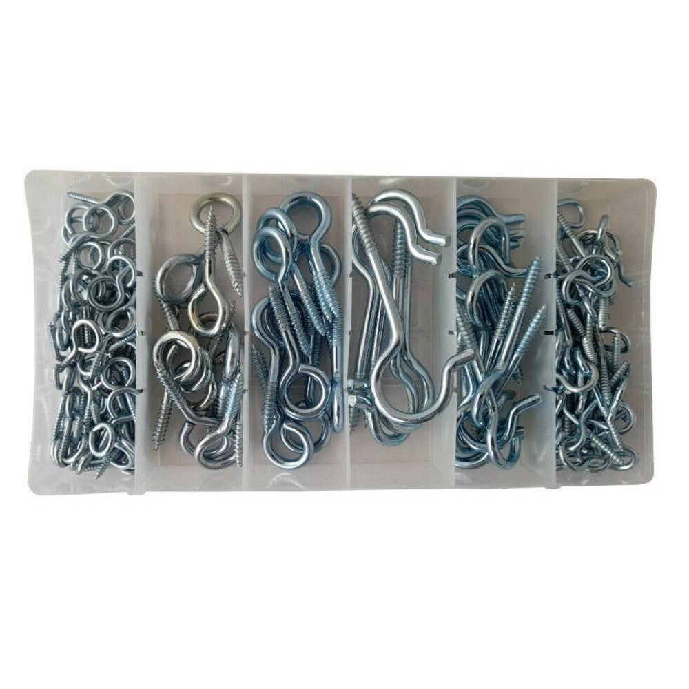 Trade Shop - Set 151 Viti Autoperforanti Testa Occhiello Chiusi Aperti Varie Misure Nc-h221 -