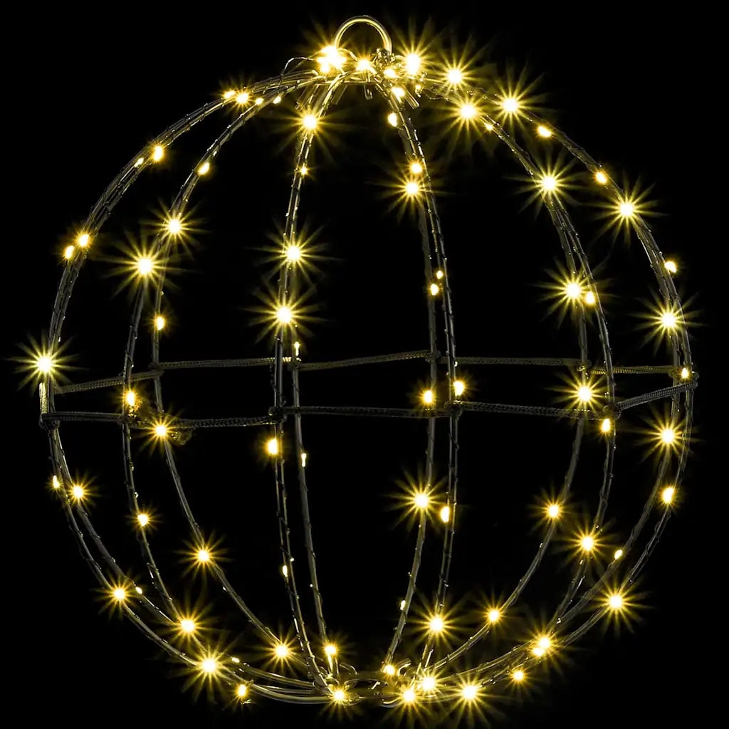 Palla con 96 LED Bianco caldo 31,5 x 31,5 x 32 cm Metallo 42019105