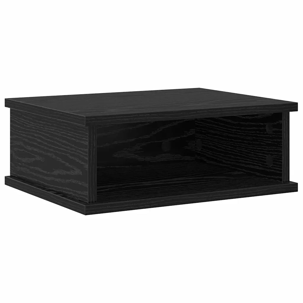 Set di 2 Comodini | Armadio da Notte | Mobiletto da notte Rovere Nero 40 x 31 x 15 cm Legno multistrato