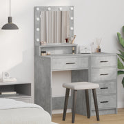 Toletta  con luci LED Grigio cemento 50x41x135 cm
