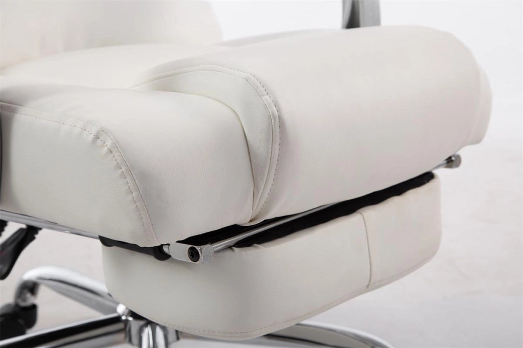 Sedia da ufficio Pacific in similpelle bianco