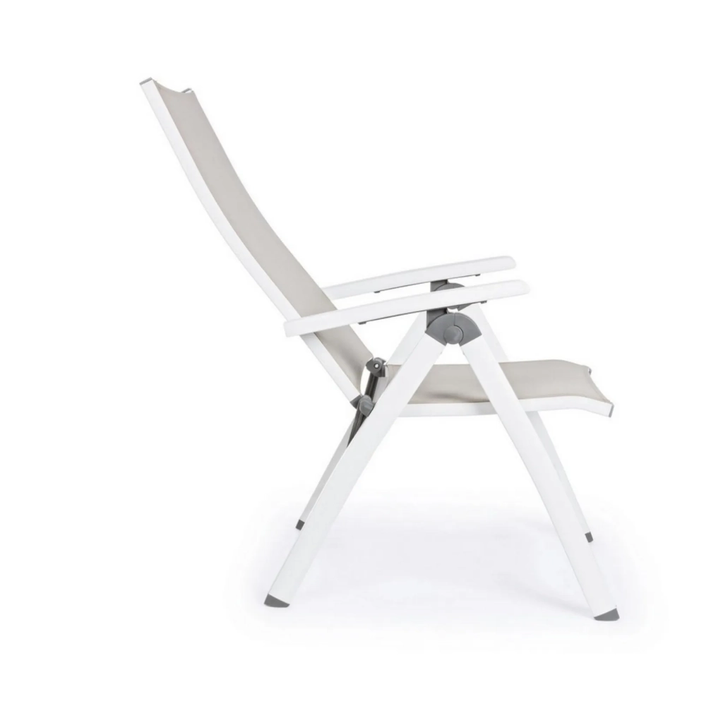 Poltrona Reclinabile 59x71x113h cm Cruise Bianco Gk50