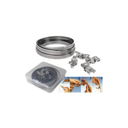 Fascette a rotolo W2 FRB-5 banda piena 12 mm inox AISI 430 5 m con ganci