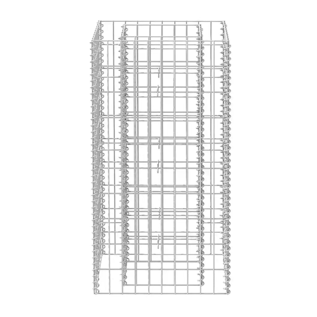 Gabbione Letto Rialzato da Giardino in Acciaio 50x50x100 cm 142557