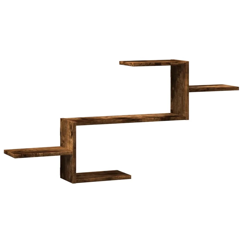 Scaffale a Muro | Mensola a parete Rovere Fumo 104x15x49 cm in Truciolato