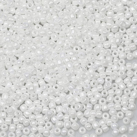Kralen in pietra d'opale 3mm, 3600 pezzi/100 gram, 8/0 glas perle per la creazione di accessori, bracciali, collane e orecchini.