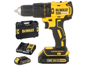 TRAPANO AVVITATORE A PERCUSS. 2 BATT. LITIO 18V 1,5AH  (DCD778S2T-QW)- - 2 batterie al Litio da 1,5Ah - 1 pezzi DEWALT
