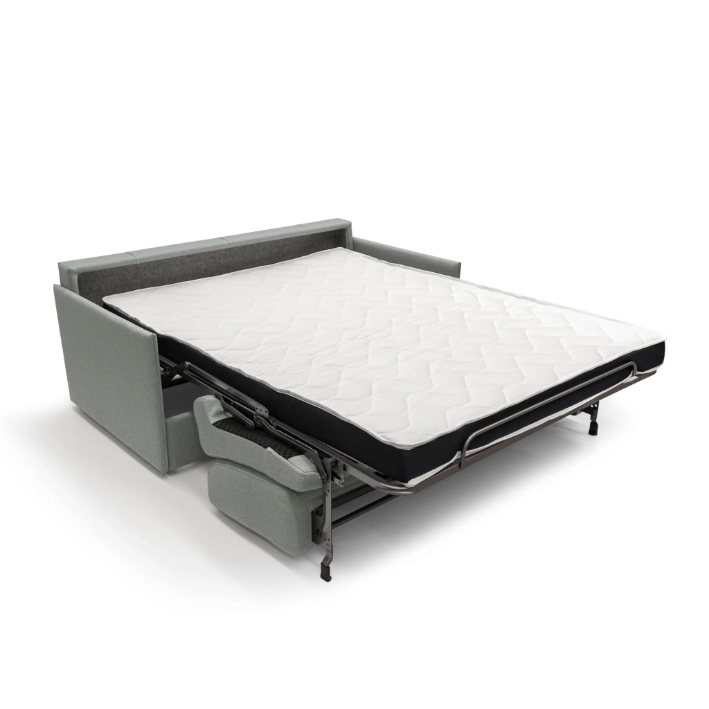 Evans Divano letto matrimoniale in tessuto impermeabile T13 189 cm (mat. 160x197) grigio