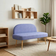 Panchina imbottita con schienale Blu Jeans 110 x 60 x 76 cm 42040769