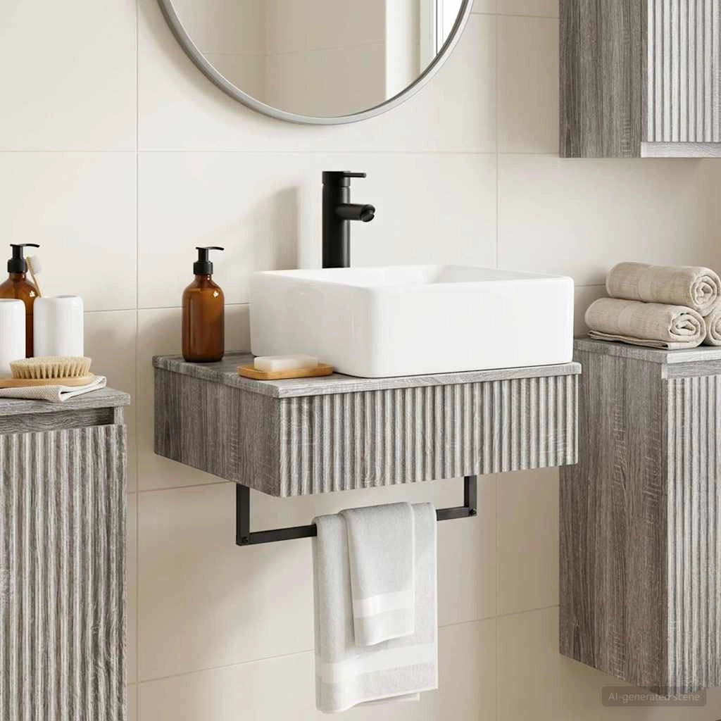 Lavabo da Parete Sonoma grigio 50 x 41 x 39 cm 890194