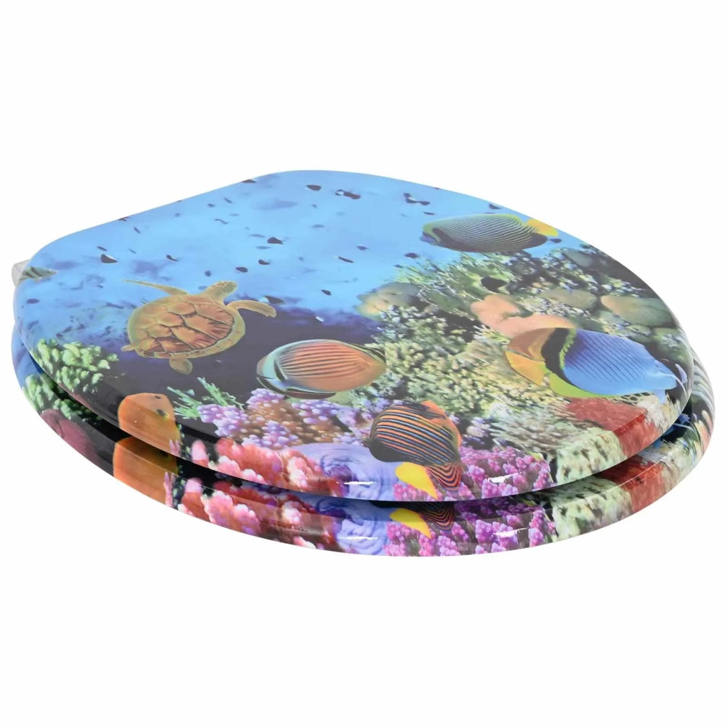 Sedile per toilette con chiusura morbida Blu mare profondo CFW7146253