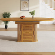Tavolo da Pranzo Rotondo Allungabile ¨C Xylo ¨C Noce, 118-158 cm, 6 Persone