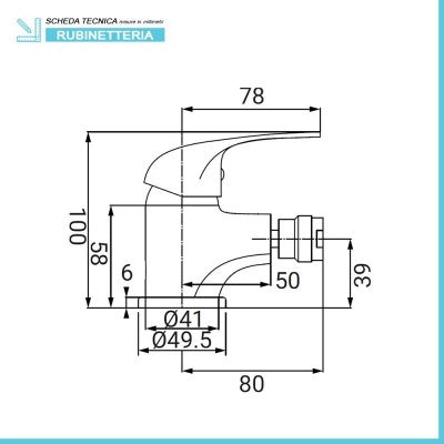 Set rubinetti lavabo bidet e incasso doccia serie Italia