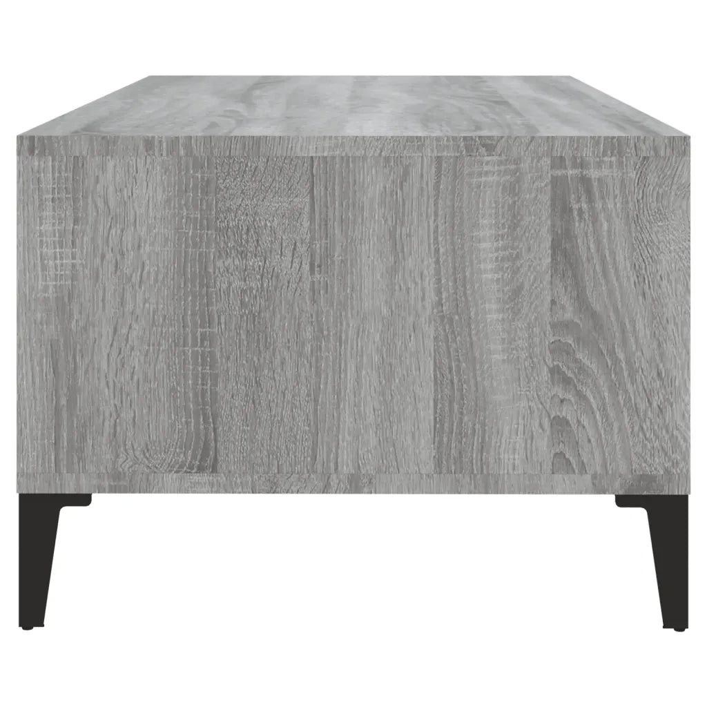 Tavolino Salotto Grigio Sonoma 90x50x36,5 cm Legno Multistrato 821074