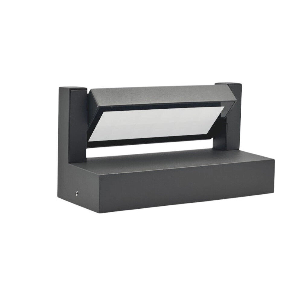 Trade Shop - Applique Parete Inclinabile Esterno 21w Tecnologia Cct 3 Tonalità Di Luce Ip65 472-3c - Grigio