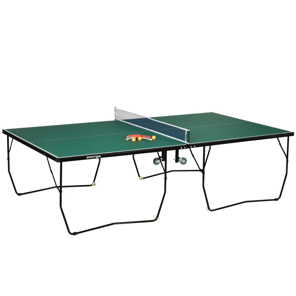 Tavolo da ping pong pieghevole ¨C zephmum ¨C verde, 274x152.5x76 cm