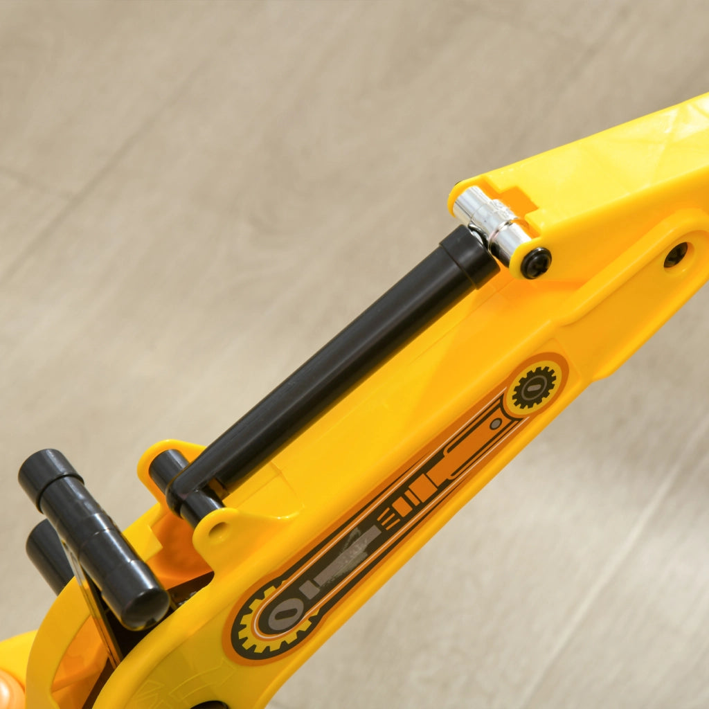 Portagiochi Treno Escavatore con Cassone e Clacson Giallo ¨C zephmum ¨C 18-48 Mesi