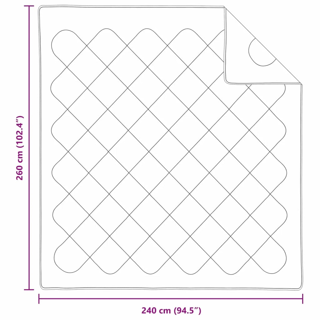 Duvet Estivo con cuscino 3 pcs Bianco Microfibra 3377340