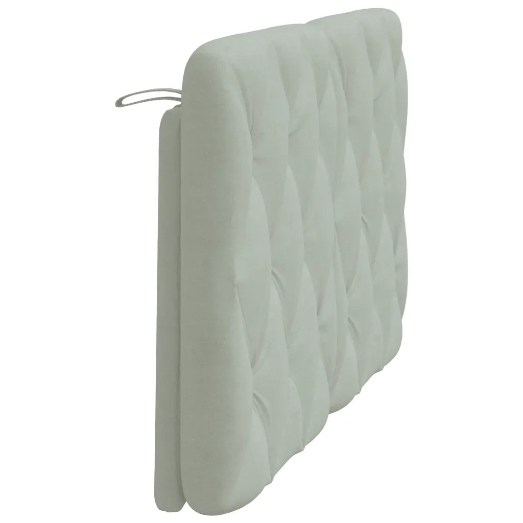 Cuscino Testiera Grigio Chiaro 120 cm in Velluto CFW6392225