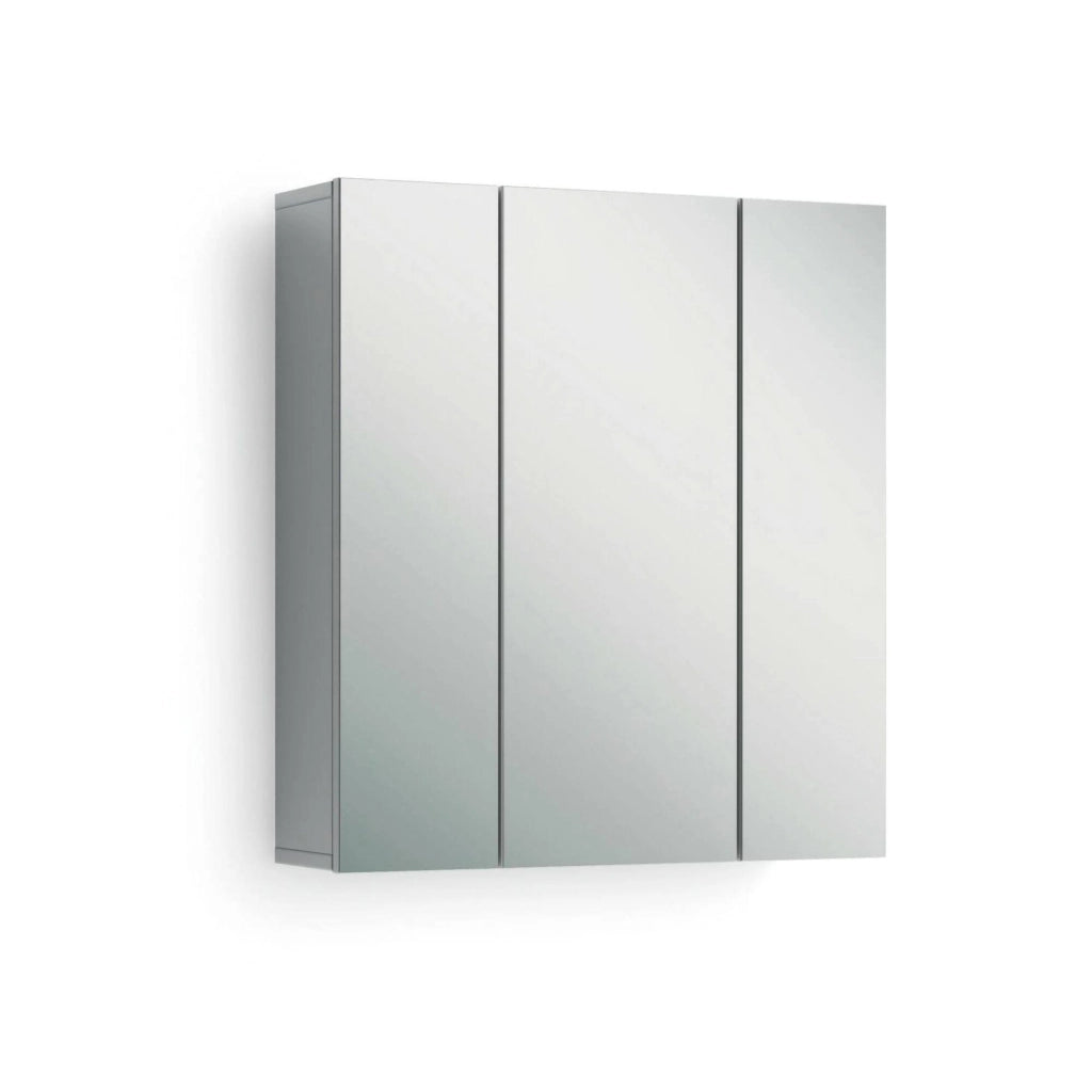 Mobile Pensile Algeri, Armadietto sospeso, Mobiletto a muro, Armadio ausiliario multifunzione, Made in Italy, 60x17h70 cm, Bianco lucido