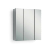 Mobile Pensile Algeri, Armadietto sospeso, Mobiletto a muro, Armadio ausiliario multifunzione, Made in Italy, 60x17h70 cm, Bianco lucido